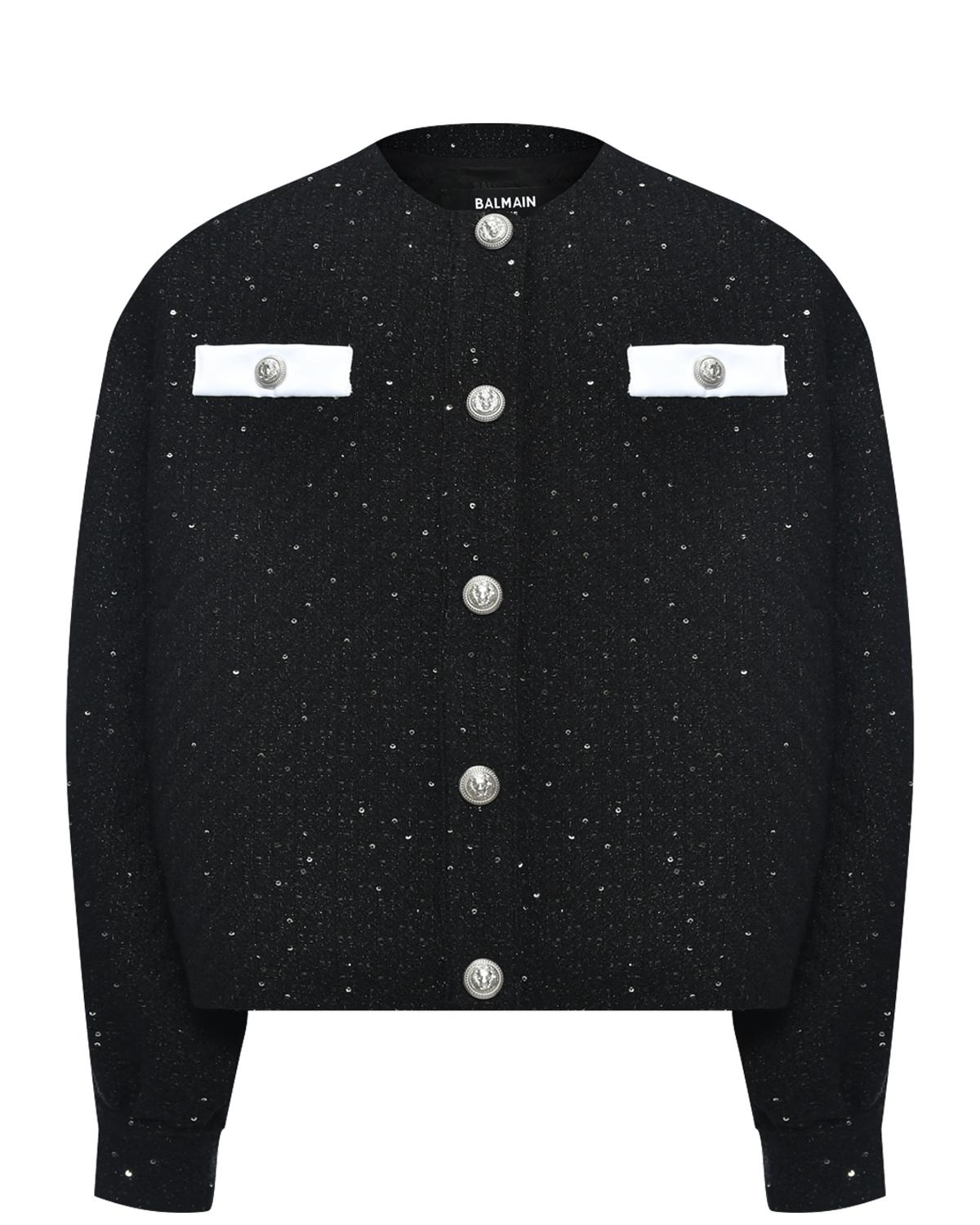 Giacca con lurex e paillettes