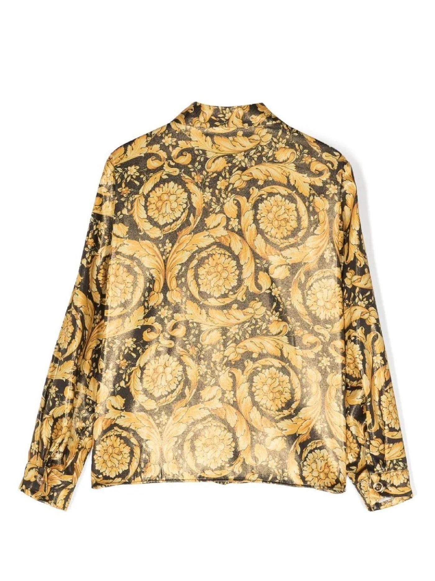 Camicia con stampa barocca