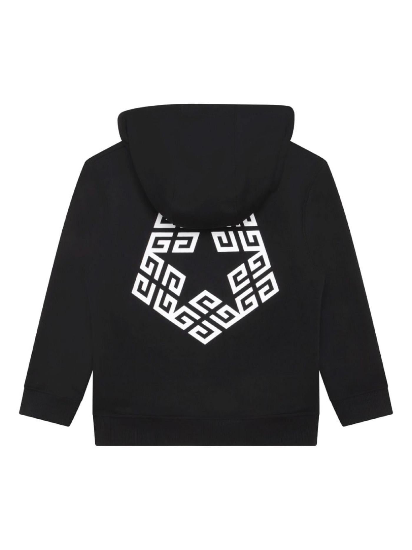 Felpa nera con logo