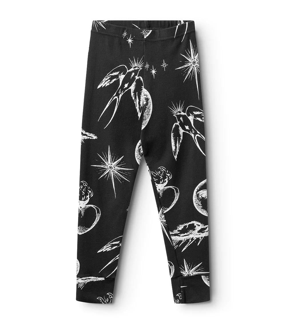 Leggings con stampa grafica NH384 BLACK NUNUNU 