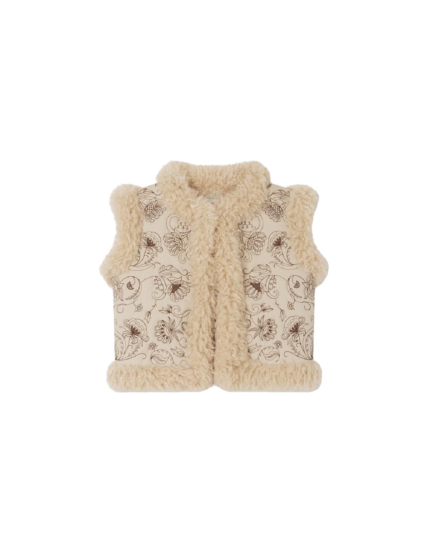 Gilet Tuli con ricamo a fiori
