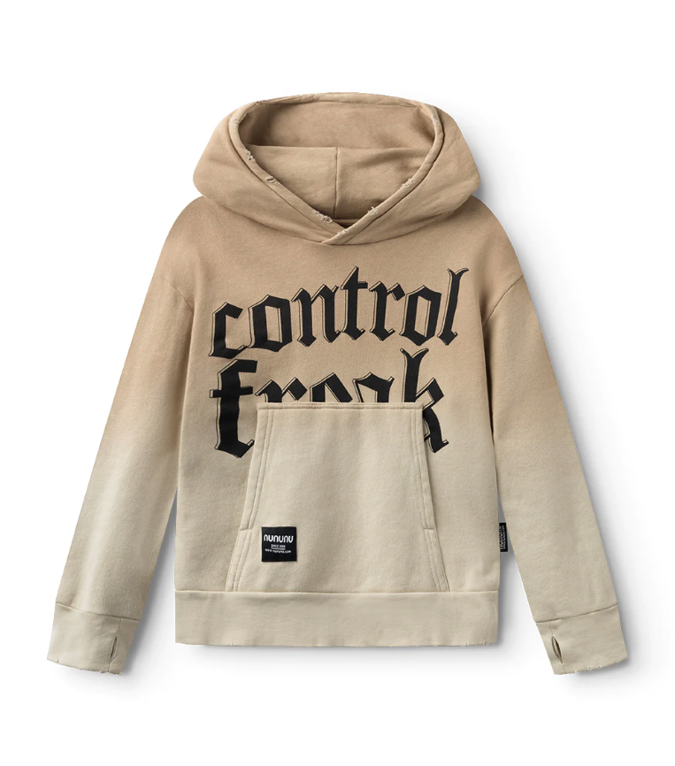 Felpa con cappuccio NH388 SMOKEY NATURAL NUNUNU 
