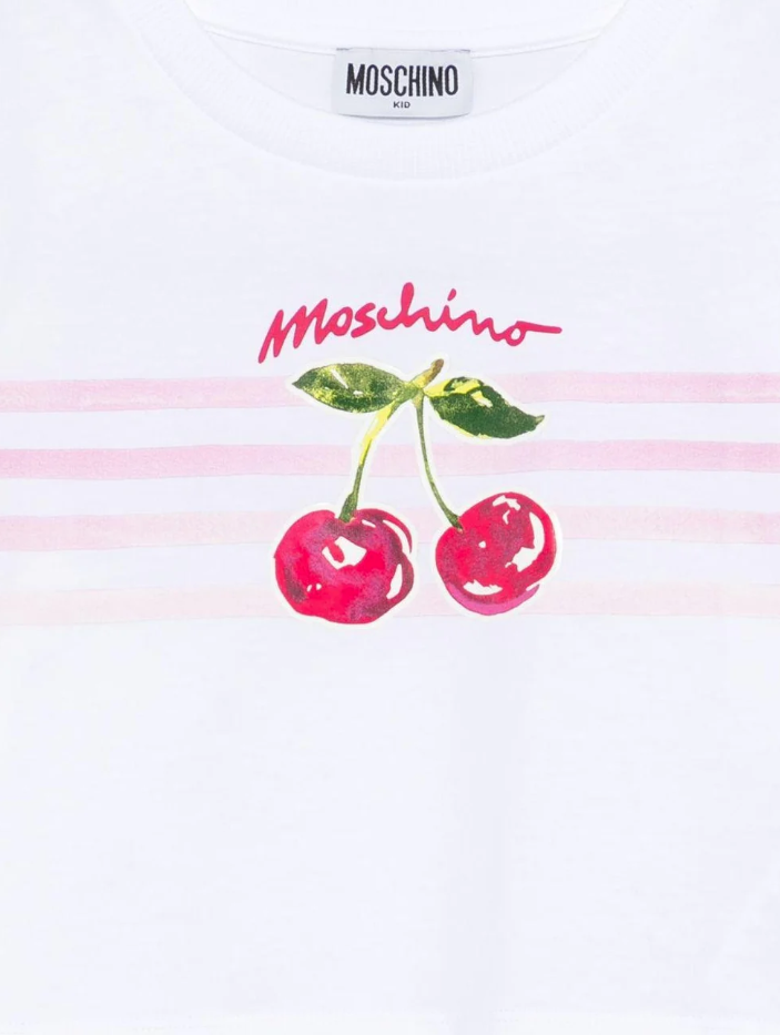 T-shirt per bambina HDM06Y LAA02 10101 MOSCHINO 