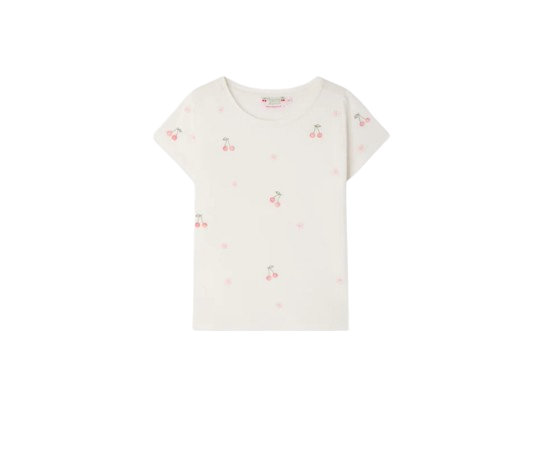 T-shirt floreale Lalcala S06GTSK00009 102 BONPOINT 