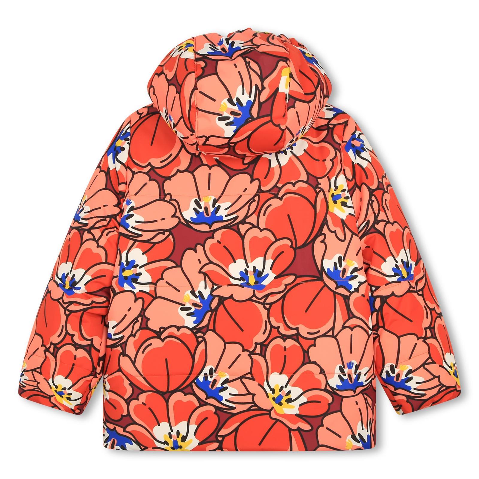 Piumino reversibile con stampa a fiori