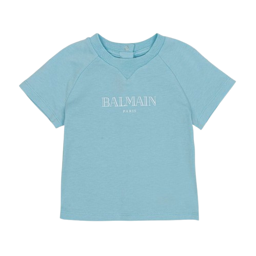 T-shirt azzurra per neonati