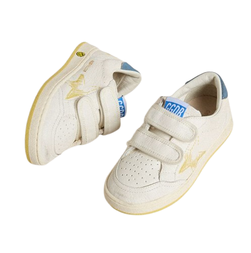 BALLSTAR STRAP WITH PRINTED STAR NAPPA UPPER TOE STRAP AND SPUR SUEDE HEEL GJF00926 F007448 11328 11328 GOLDEN GOOSE 