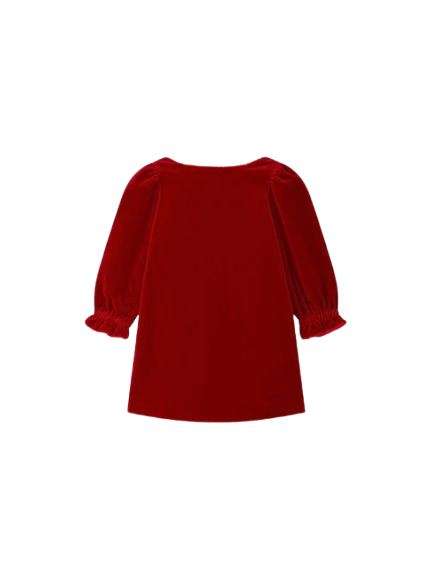 Abito Jove con laccio sul retro in velluto di cotone biologico N05GDRW00038 051E BONPOINT 