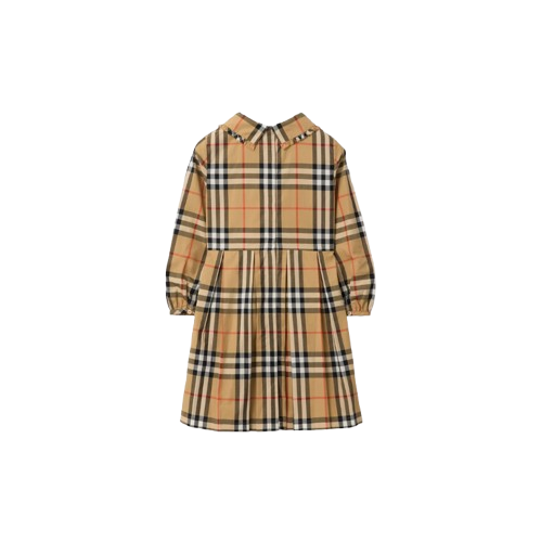 Vestito beige con check vintage 8108991 B9368 BURBERRY 