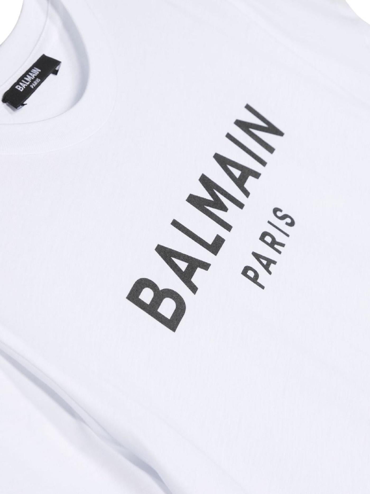 T-shirt con stampa BT8P41 Z0082 100NE BALMAIN 