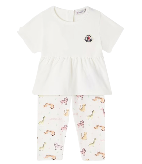 Set in coton con stampa animali L1951 8M00007 89BB5 F00 MONCLER 