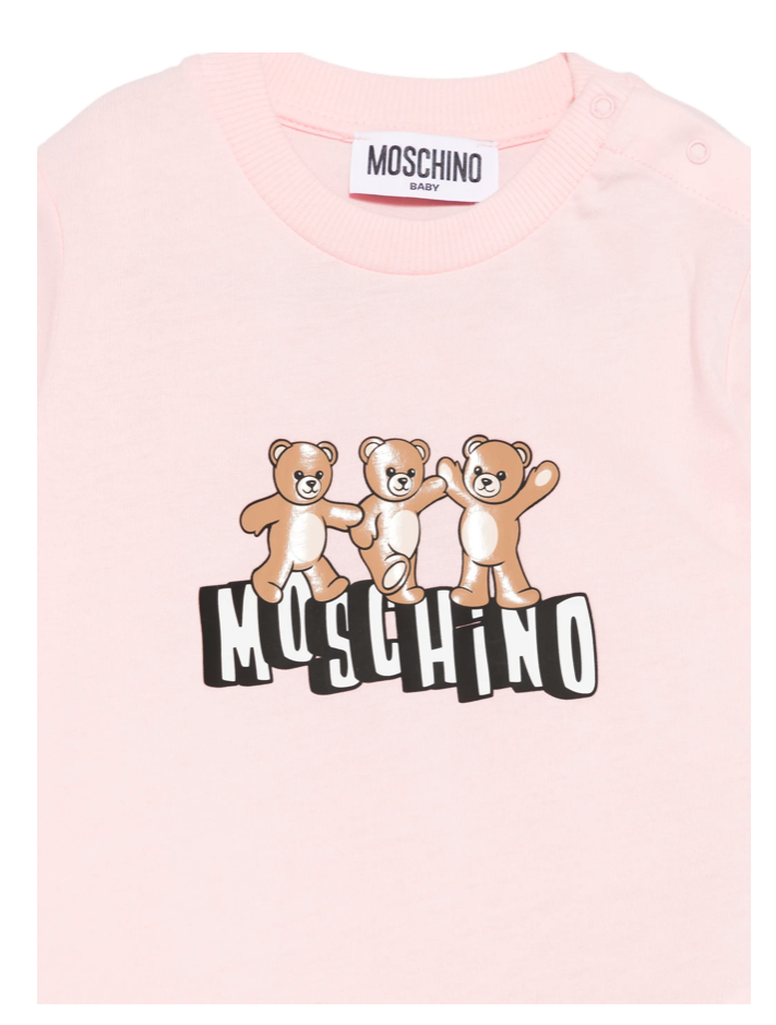 T-shirt per neonati MUM04K LAA17 50209 MOSCHINO 
