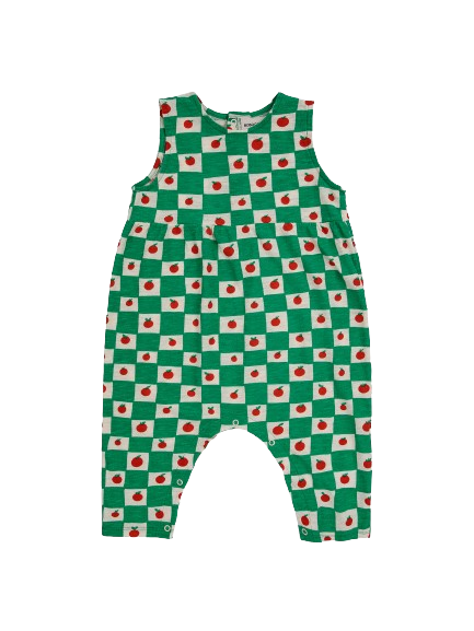 Tuta in cotone verde 124AB087 MULTICOLORE BOBO CHOSES 