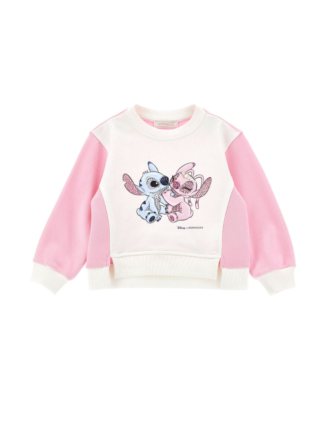 Felpa Stitch & Angel 19F606 6011 0190 MONNALISA 