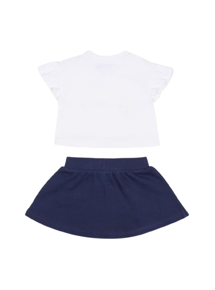 Completo blu per neonata MBG01G LCA89 83240 MOSCHINO 