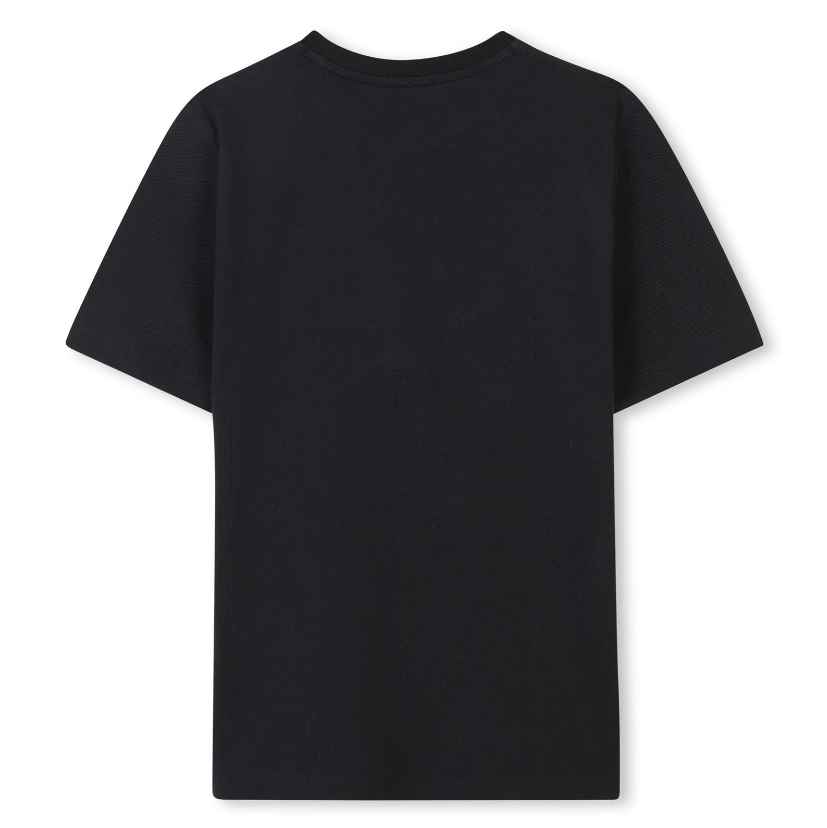 T-shirt nero con maniche corte
