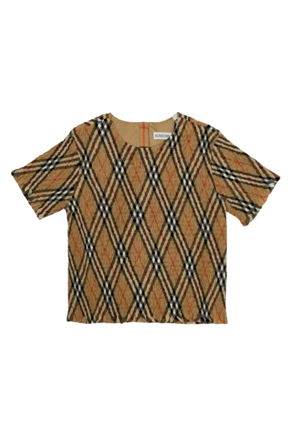 Top elasticizzato check Burberry 8100073 B9368 BURBERRY 