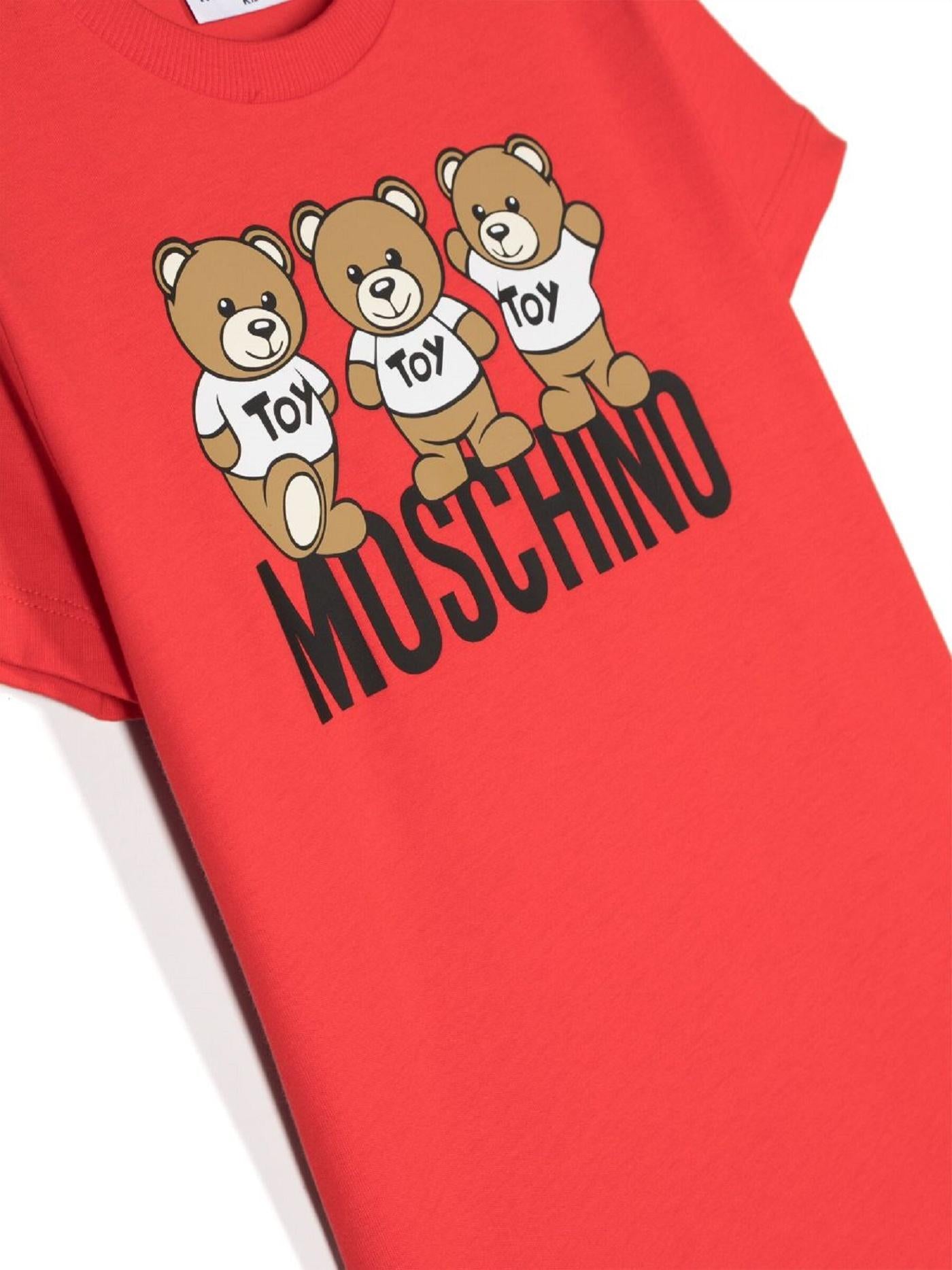 T-shirt con stampa Teddy Bear HVM03U LAA34 50109 MOSCHINO 