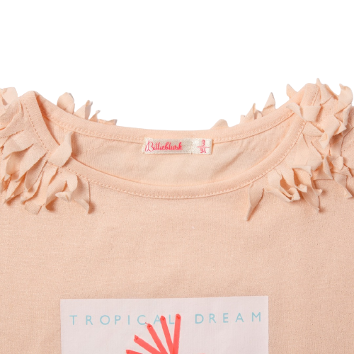 T-shirt con stampa grafica rosa
