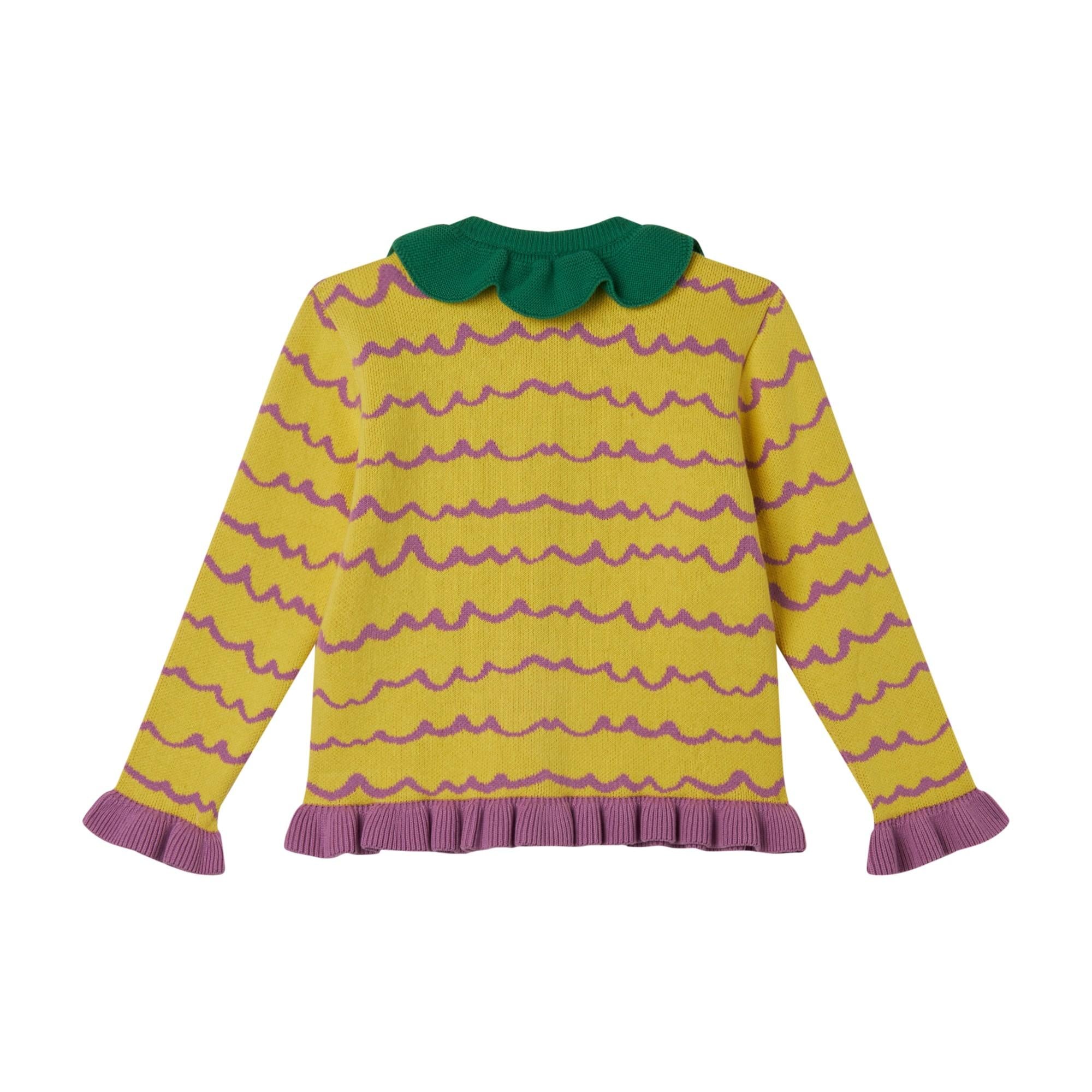 Cardigan in maglia a intarsio  multicolore
