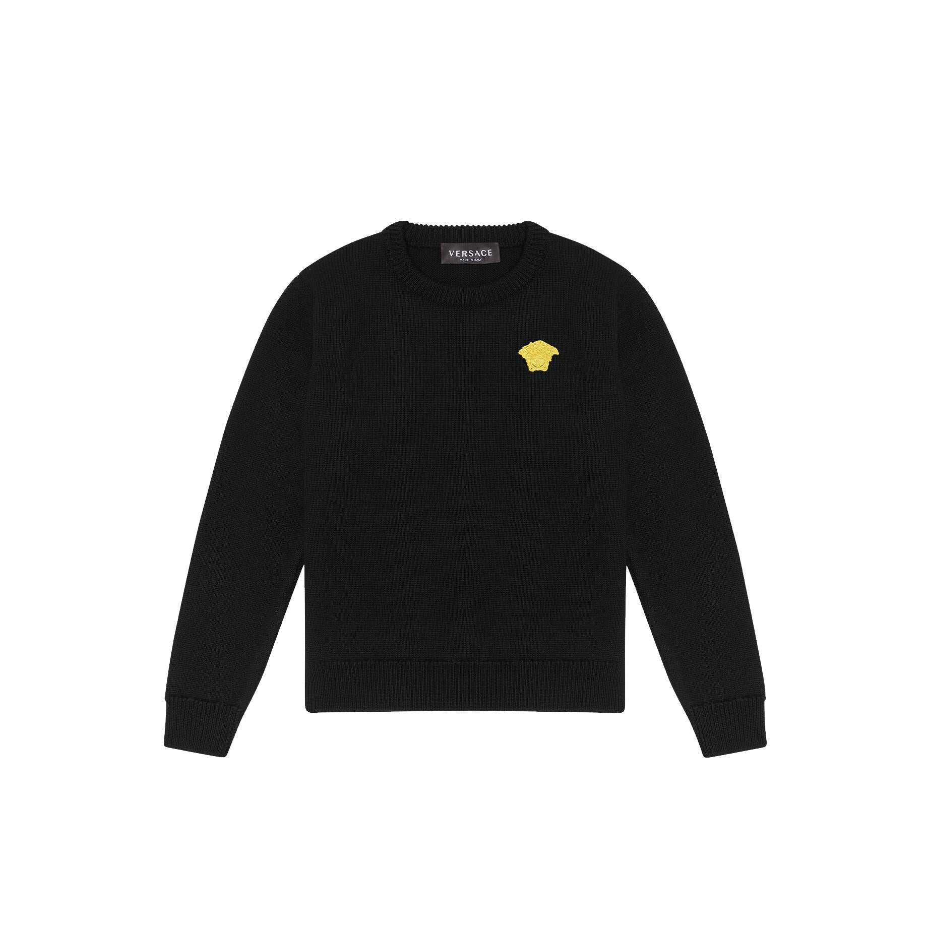 Maglione con logo ricamato