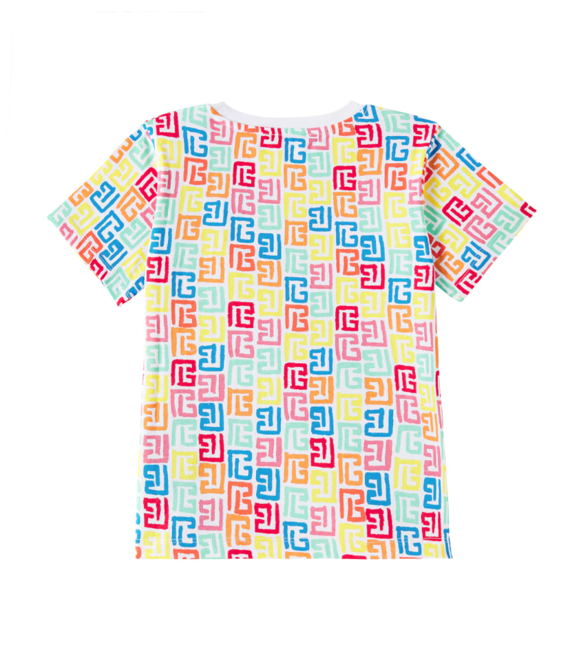 T-shirt multicolore BW8Q81 Z2856 100MC BALMAIN 