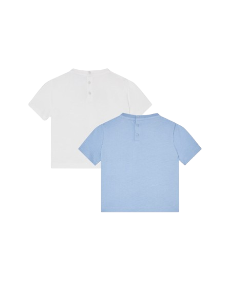 Set da 2 T-shirt in jersey con stampa del log EA EB001333 AF14503 M0002 ARMANI JUNIOR 