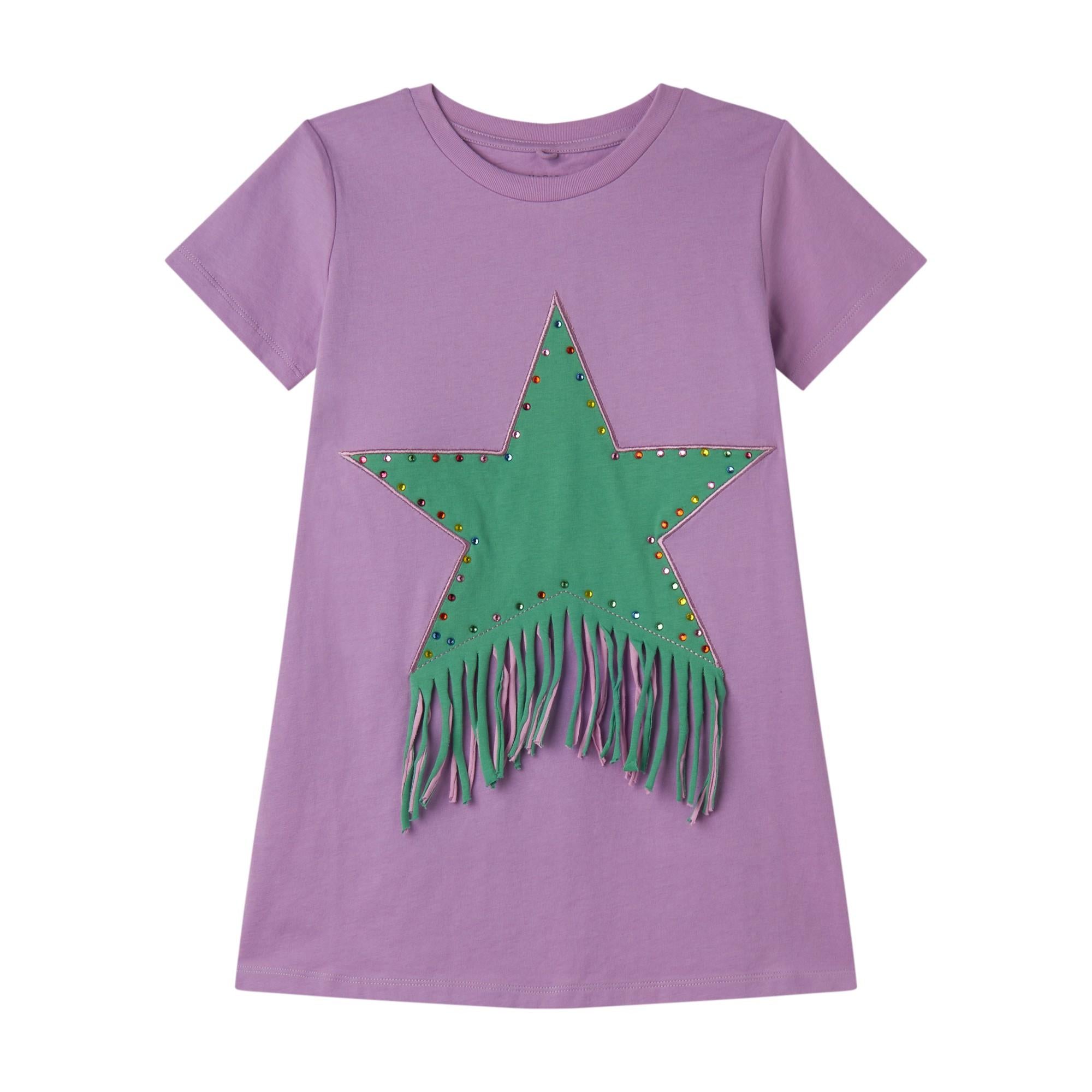 Abito modello T-shirt con stampa