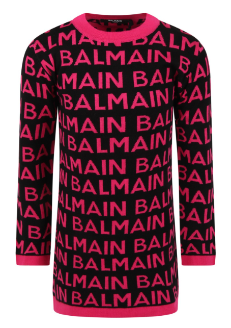 Abito modello maglione con stampa.
