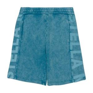 Shorts sportivi con applicazione logo