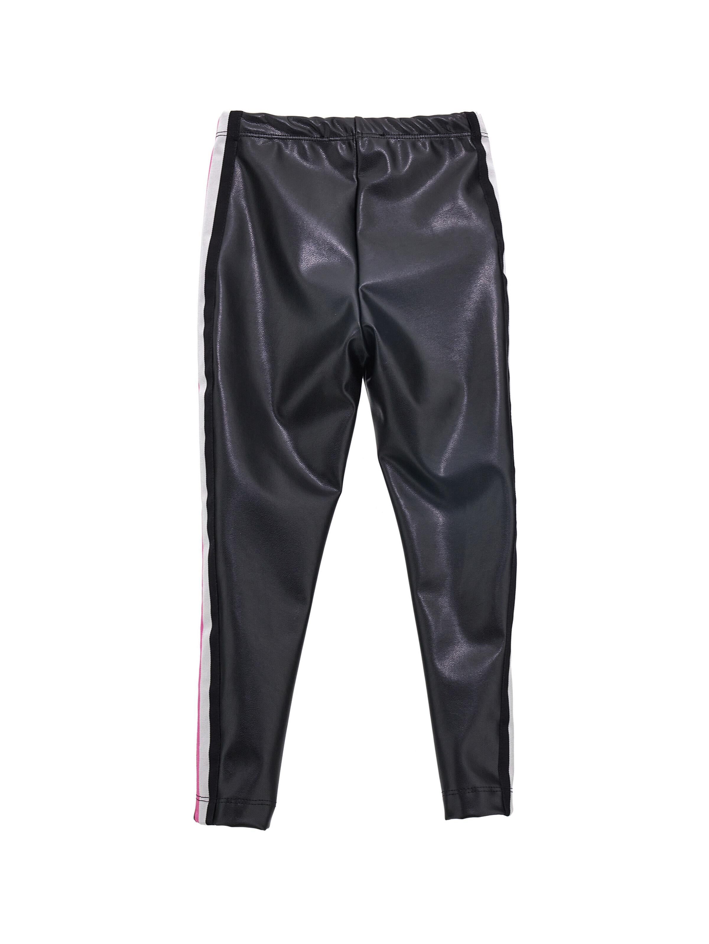 Leggings tessuto spalmato con bande