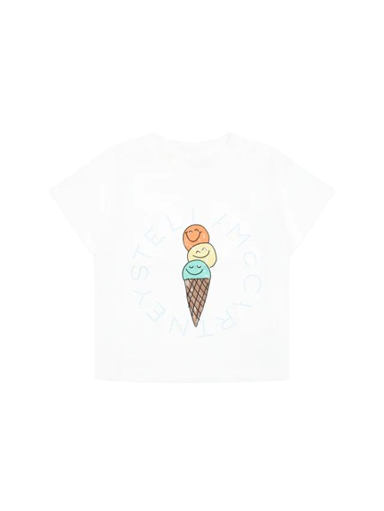 T-shirt bianca per neonato