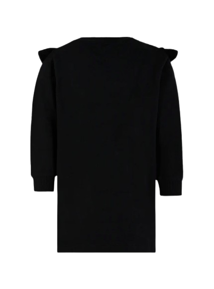 Vestito nero per bambina con logo BX1A80 Z3183 930OR BALMAIN 
