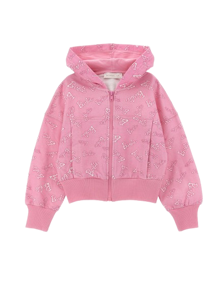 Felpa hoodie logata Barbie