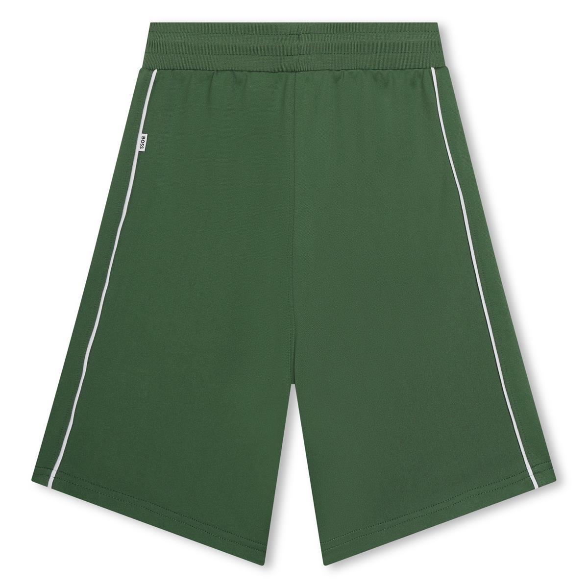 Bermuda bambino Boss con coulisse e logo ricamato