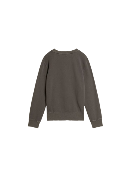 GOLDEN UNISEX CREW NECK SWETASHIRT DISTRESSED COTTON FLEECE WITH LOGO GKP02214 P002244 60278 60278 GOLDEN GOOSE 