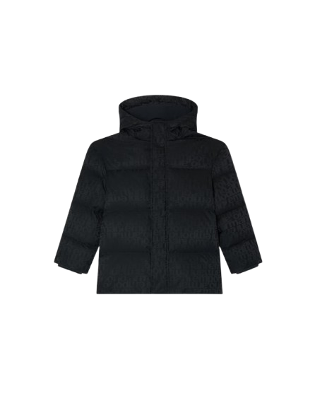 Giubbino per bambino Emporio Armani Kids nero con design trapuntato EB000514 AF16099 UB118 ARMANI JUNIOR 