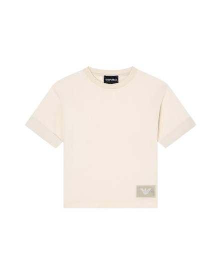 T-SHIRT IN JERSEY CON PATCH LOGO ASV EB000550 AF13715 U1156 ARMANI JUNIOR 