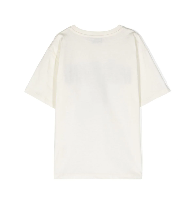 T-shirt bambino con stampa HTM03R LAA02 20059 MOSCHINO 