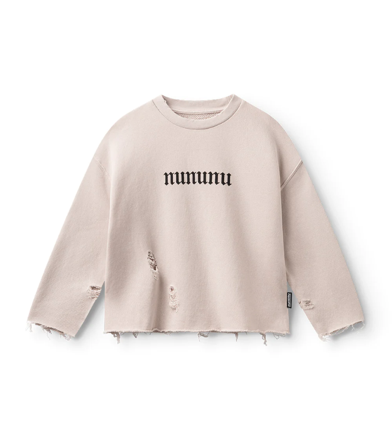 Felpa destrutturata NH381 SMOKEY NATURAL NUNUNU 