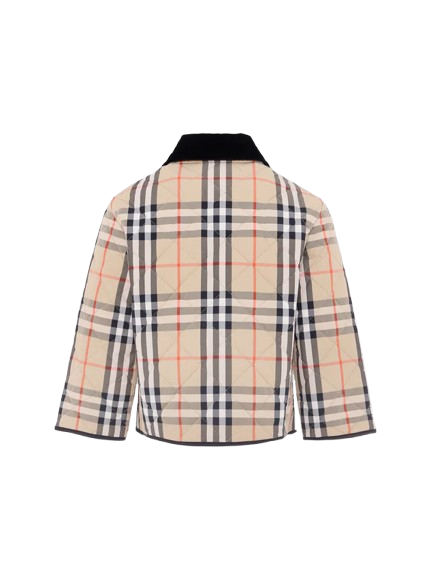 Giubbotto beige con check vintage 8108500 B9368 BURBERRY 