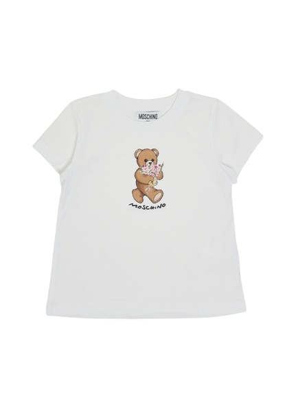 T-shirt per bambine HGM06K LAA02 10101 MOSCHINO 