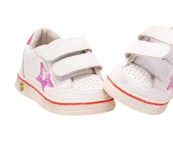 BALLSTAR STRAP WITH PRINTED STAR NAPPA UPPER TOE AND SPUR SUEDE HEEL GJF00926 F007445 11555 11555 GOLDEN GOOSE 