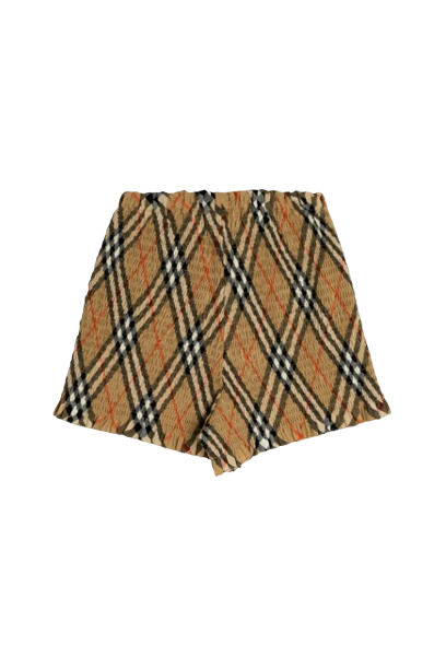 Shorts Beigi con motivo a quadri 8100074 B9368 BURBERRY 