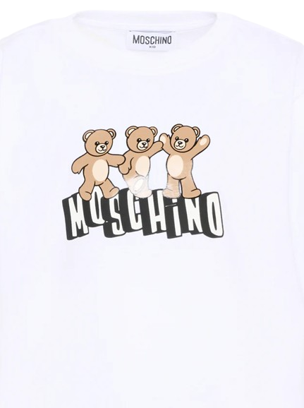 T-shirt per bambini HUM05P LAA23 10101 MOSCHINO 