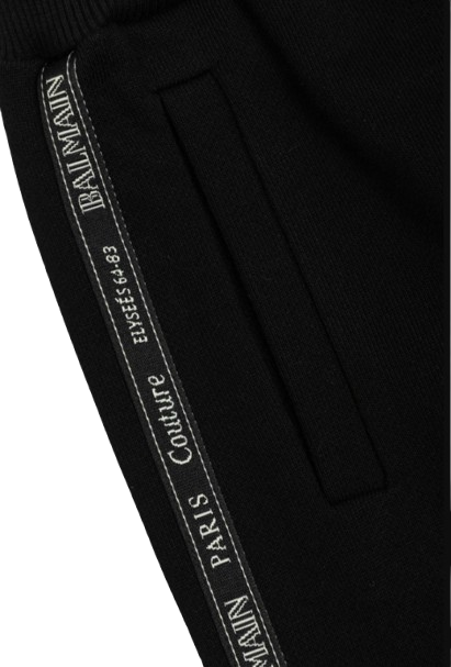 Pantaloni neri per bambini BX6P70 Z3183 930NE BALMAIN 