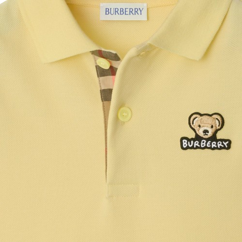 Polo in cotone con logo 8112611 A4652 BURBERRY 