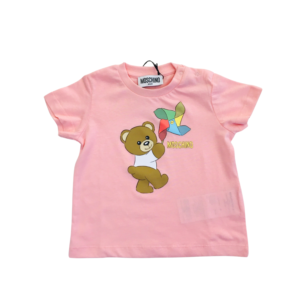 Completo rosa per neonato con Teddy Bear e girandola MSG00M LAB92 83536 MOSCHINO 