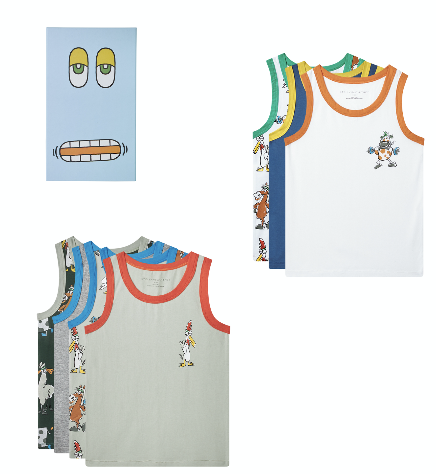Set di 7 Canotte con Stmpa