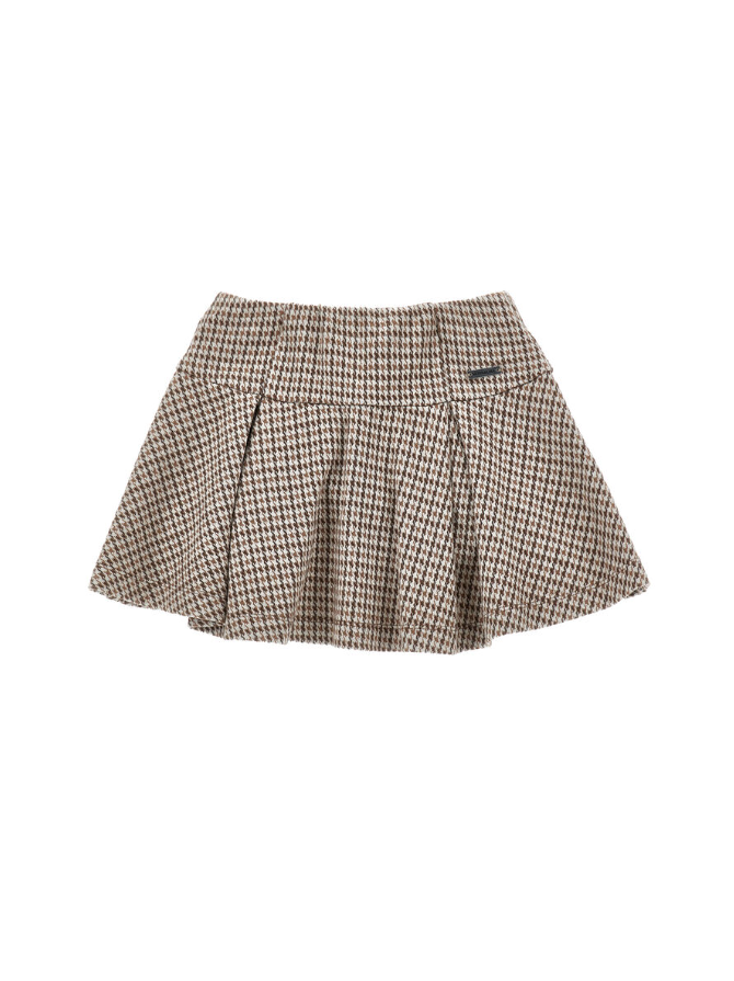 Gonna con peighe pied-de-poule 17F701 6217 0206 MONNALISA 